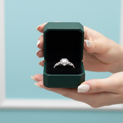 Exquisite 14K White Gold 1.0 Ct Diamond OptionEngagement Ring - Evani Naomi Jewelry