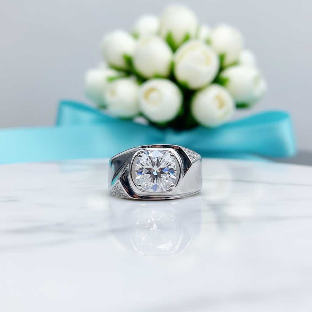 Exquisite 3.0 Ct Round Cut Diamond Wedding Ring-Evani Jewelry