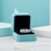 Exquisite Hollow Pattern Wedding Band