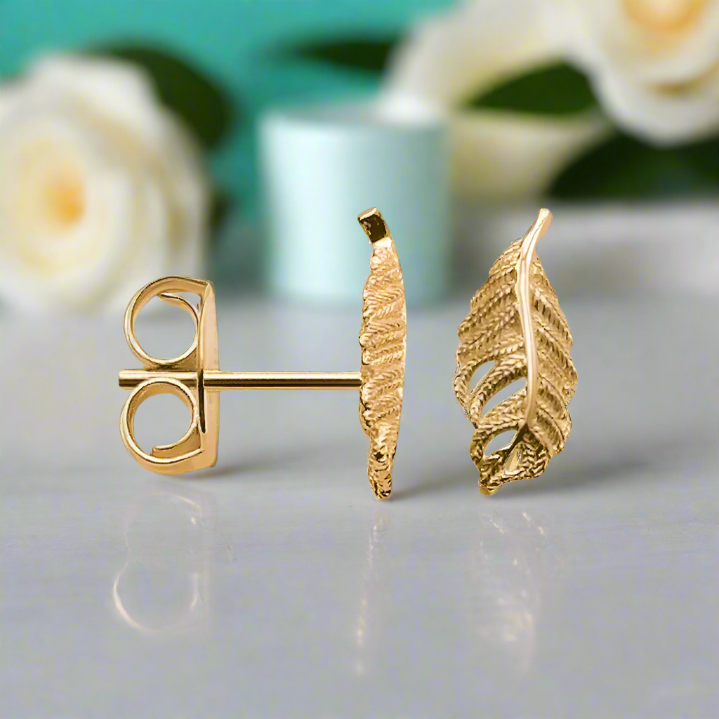Fancy Feathers Stud Earrings-Evani Naomi Jewelry