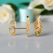 Fancy Feathers Stud Earrings-Evani Naomi Jewelry