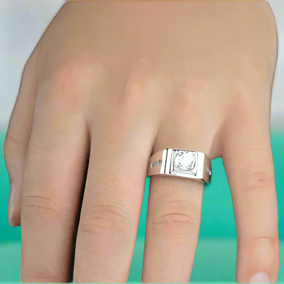 Flash Sale- Luxury Noble EVN Diamond Engagement Ring for Men-Evani Naomi Jewelry
