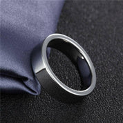 Flat 8mm Tungsten Unisex Wedding Band-Evani Naomi Jewelry