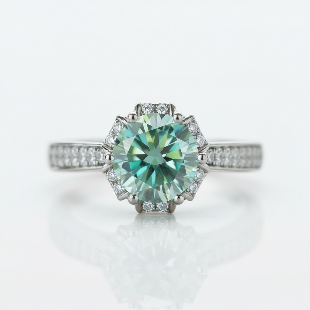 Floral-Style 1.00 ct Round Diamond OptionEngagement Ring - Evani Naomi Jewelry