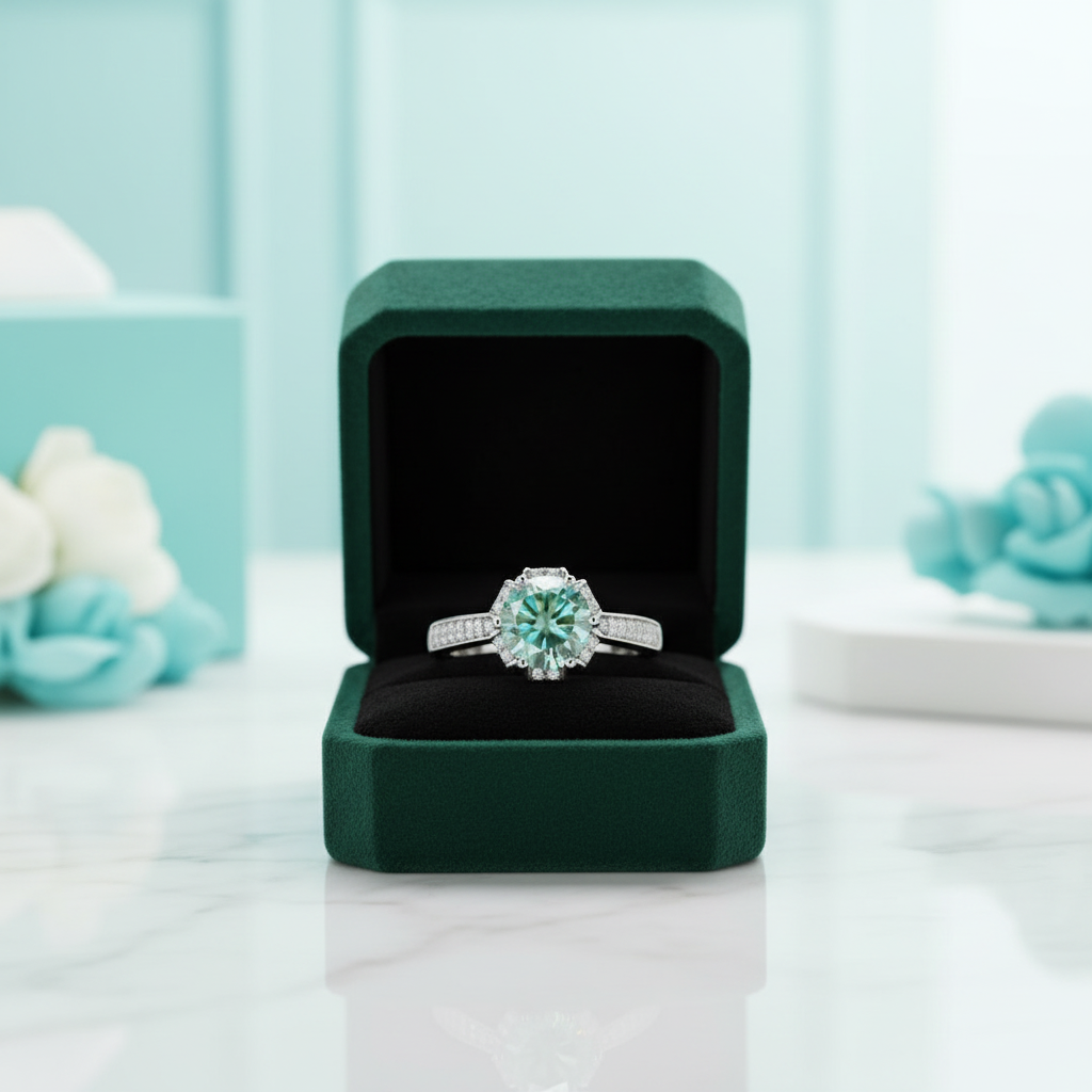 Floral-Style 1.00 ct Round Diamond OptionEngagement Ring - Evani Naomi Jewelry