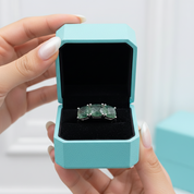 Forest Whispers- Moss Agate Promise Ring