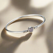 Forever Love Round Clasp Snake Chain Bracelet Charms-Evani Naomi Jewelry
