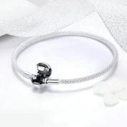 Forever Love Round Clasp Snake Chain Bracelet Charms-Evani Naomi Jewelry