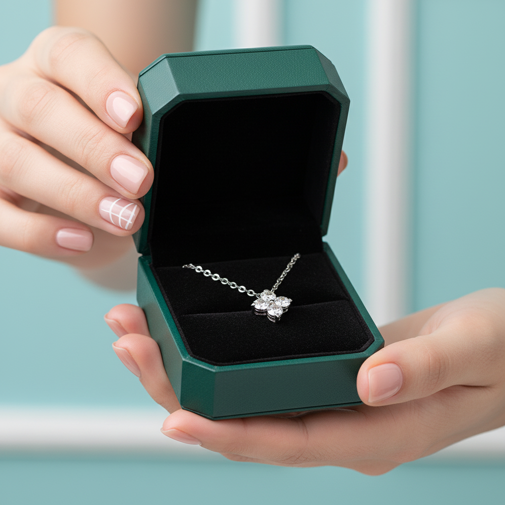 Four Stone Diamond Option Pendant Necklace