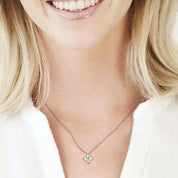 Four Stone Diamond Pendant Necklace-Evani Naomi Jewelry