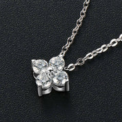 Four Stone Diamond Pendant Necklace-Evani Naomi Jewelry