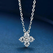 Four Stone Diamond Pendant Necklace-Evani Naomi Jewelry