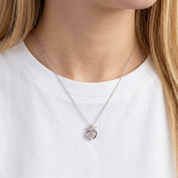 Heart Crown 0.4 ct Twinkle Diamond Option Necklace