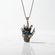 Ghost Claw Devil Eye Pendant Necklace