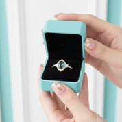 Oval Vintage Alexandrite Engagement Ring-Evani Jewelry