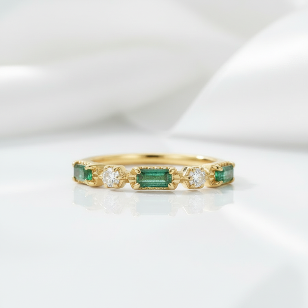 Endless Promise- Natural Moss Agate Ring