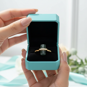 Tale of Love- Natural Moss Agate Open Ring