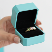 Love's Gentle Bloom- Natural Moss Agate Ring Rose Quartz Moss Agate Labradorite