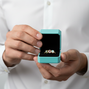 Love's Gentle Bloom- Natural Moss Agate Ring Rose Quartz Moss Agate Labradorite