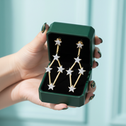 Golden Dreamlike Stars Drop Earrings - Evani Naomi Jewelry