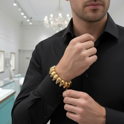 Golden Skull Hip-Hop Bracelet