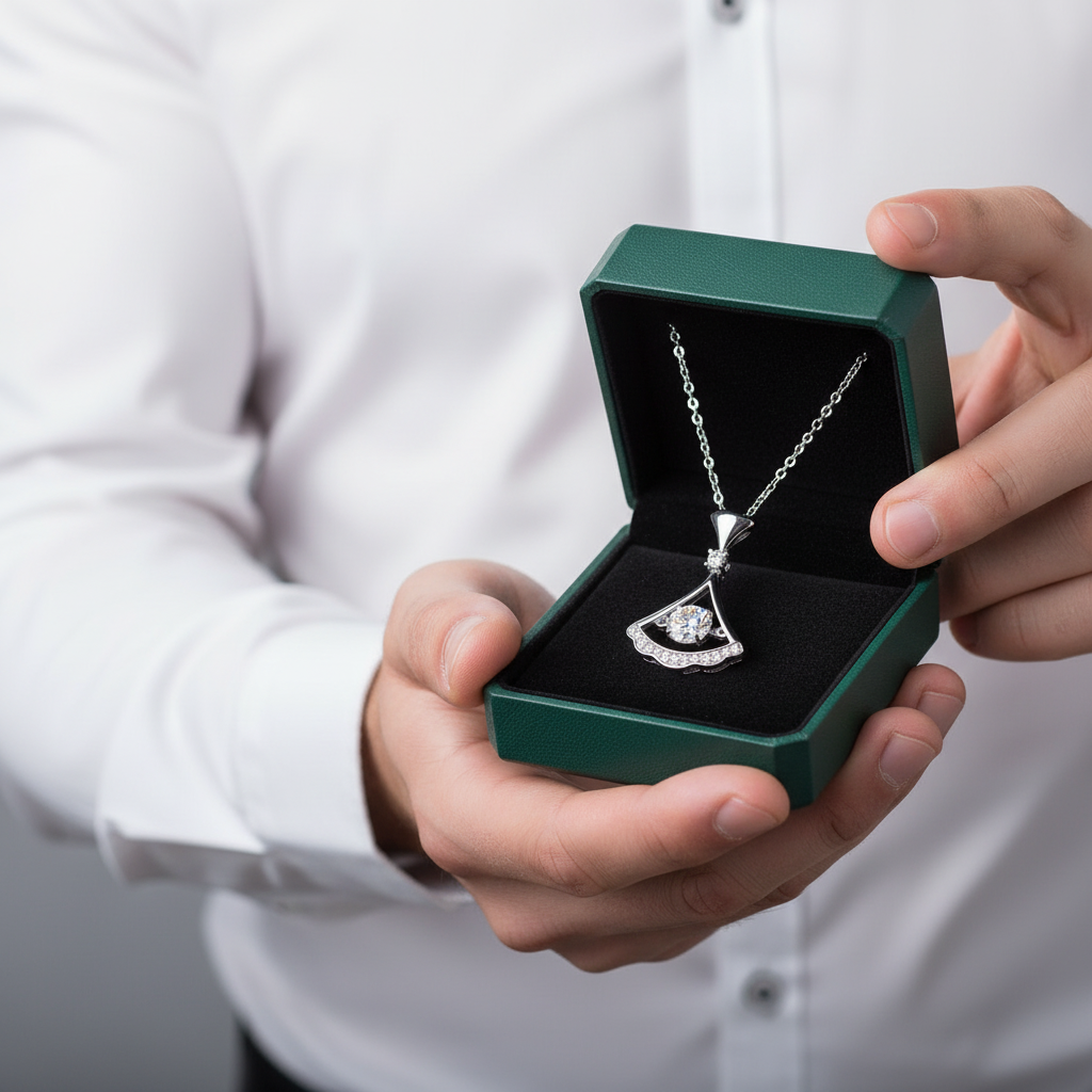 Gorgeous 0.5 ct Dancing Diamond OptionDress Necklace - Evani Naomi Jewelry