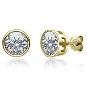 Gorgeous 1.0 Ct Round Cut Diamond Stud Earrings-Evani Naomi Jewelry