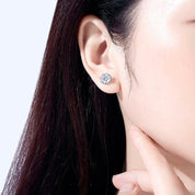 Gorgeous 1.0ct Diamond Flower Stud Earrings-Evani Naomi Jewelry
