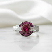 Gorgeous Ruby Stones Solitaire Ring-Evani Jewelry