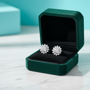 Gorgeous Sunflower 1.0 ct Diamond Option Jewelry Set - Evani Naomi Jewelry