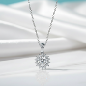 Gorgeous Sunflower 1.0 ct Diamond Option Jewelry Set - Evani Naomi Jewelry