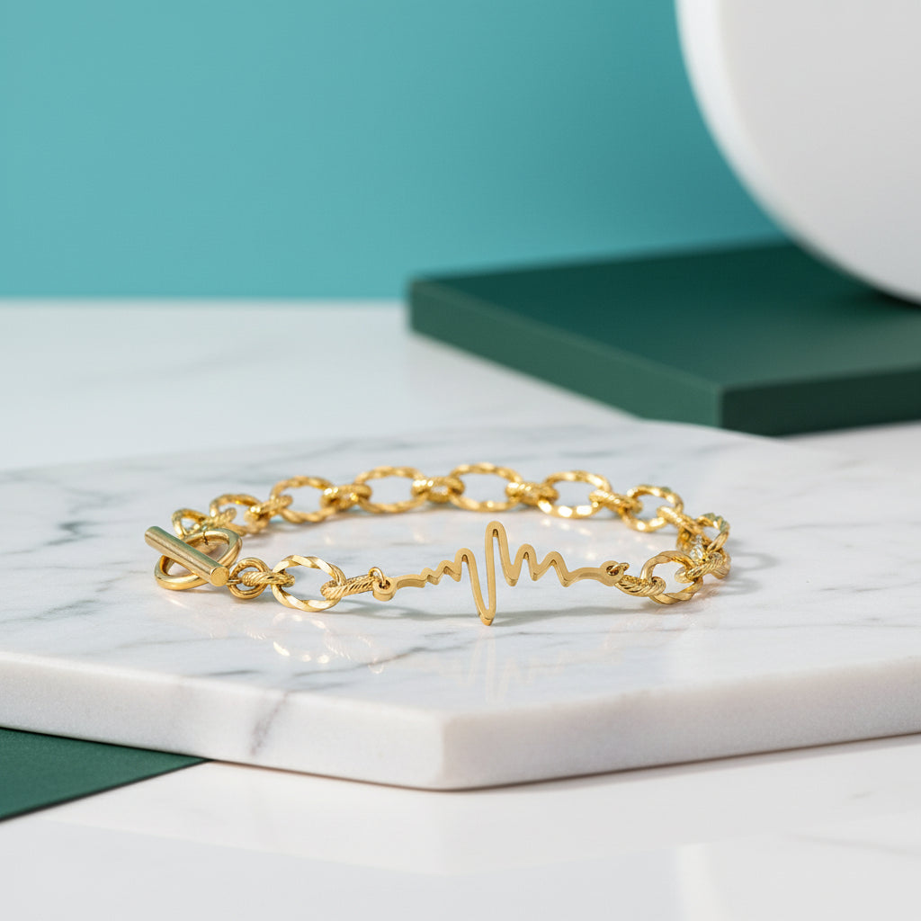 Gorgeous Wave & Twist Chain Bracelet-Evani Jewelry