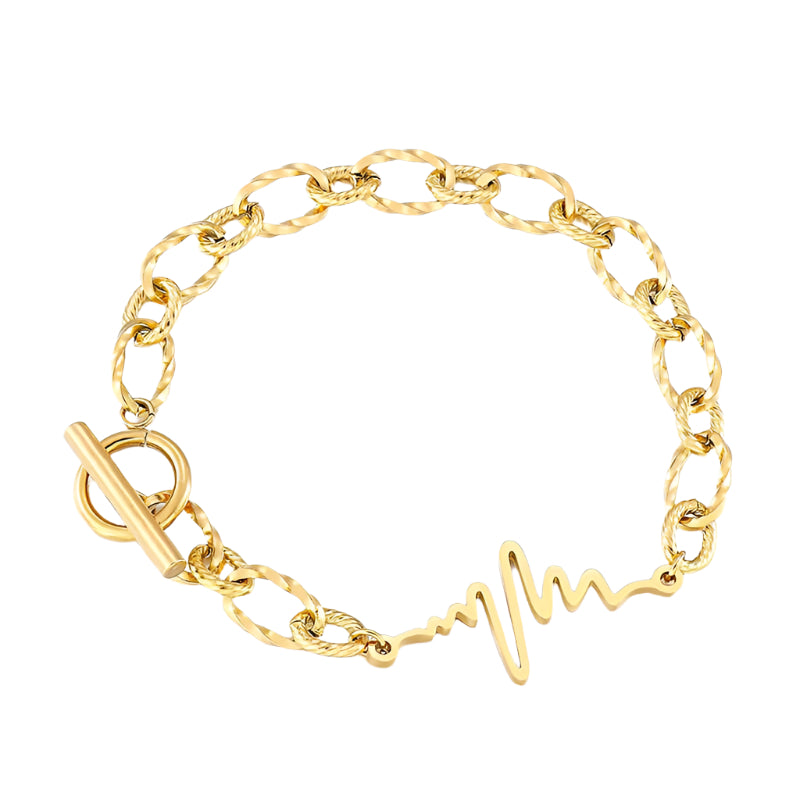Gorgeous Wave & Twist Chain Bracelet-Evani Naomi Jewelry