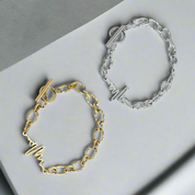 Gorgeous Wave & Twist Chain Bracelet-Evani Naomi Jewelry