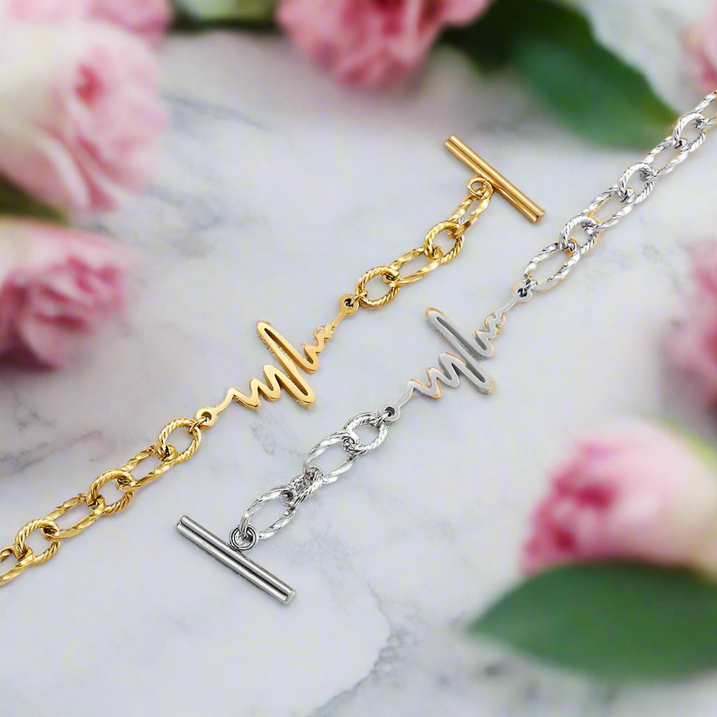Gorgeous Wave & Twist Chain Bracelet-Evani Naomi Jewelry