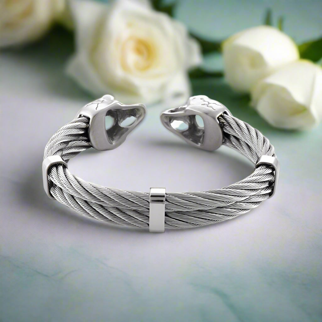 Gothic Cool Skull Cuff Bracelet-Evani Naomi Jewelry