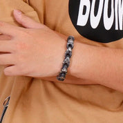Gothic Cross and Chain Punk Bracelet-Evani Naomi Jewelry