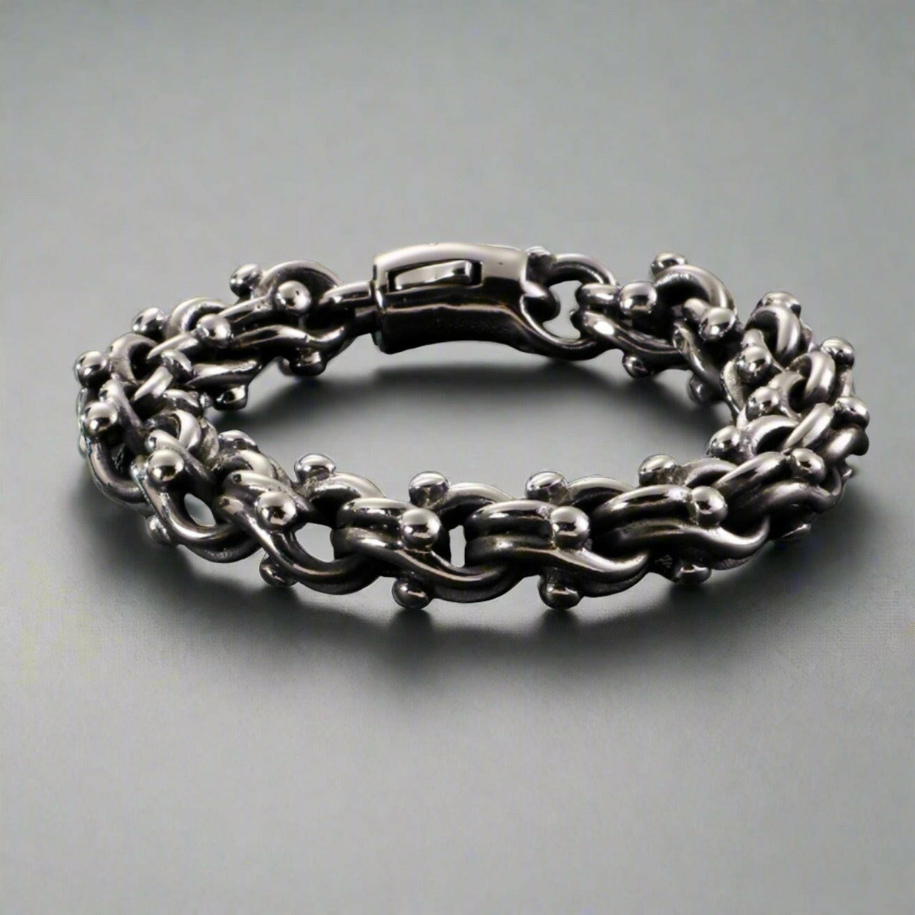 Gothic Cross and Chain Punk Bracelet-Evani Naomi Jewelry