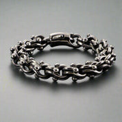Gothic Cross and Chain Punk Bracelet-Evani Naomi Jewelry