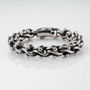 Gothic Cross and Chain Punk Bracelet - Evani Naomi Jewelry