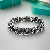 Gothic Cross and Chain Punk Bracelet-Evani Naomi Jewelry