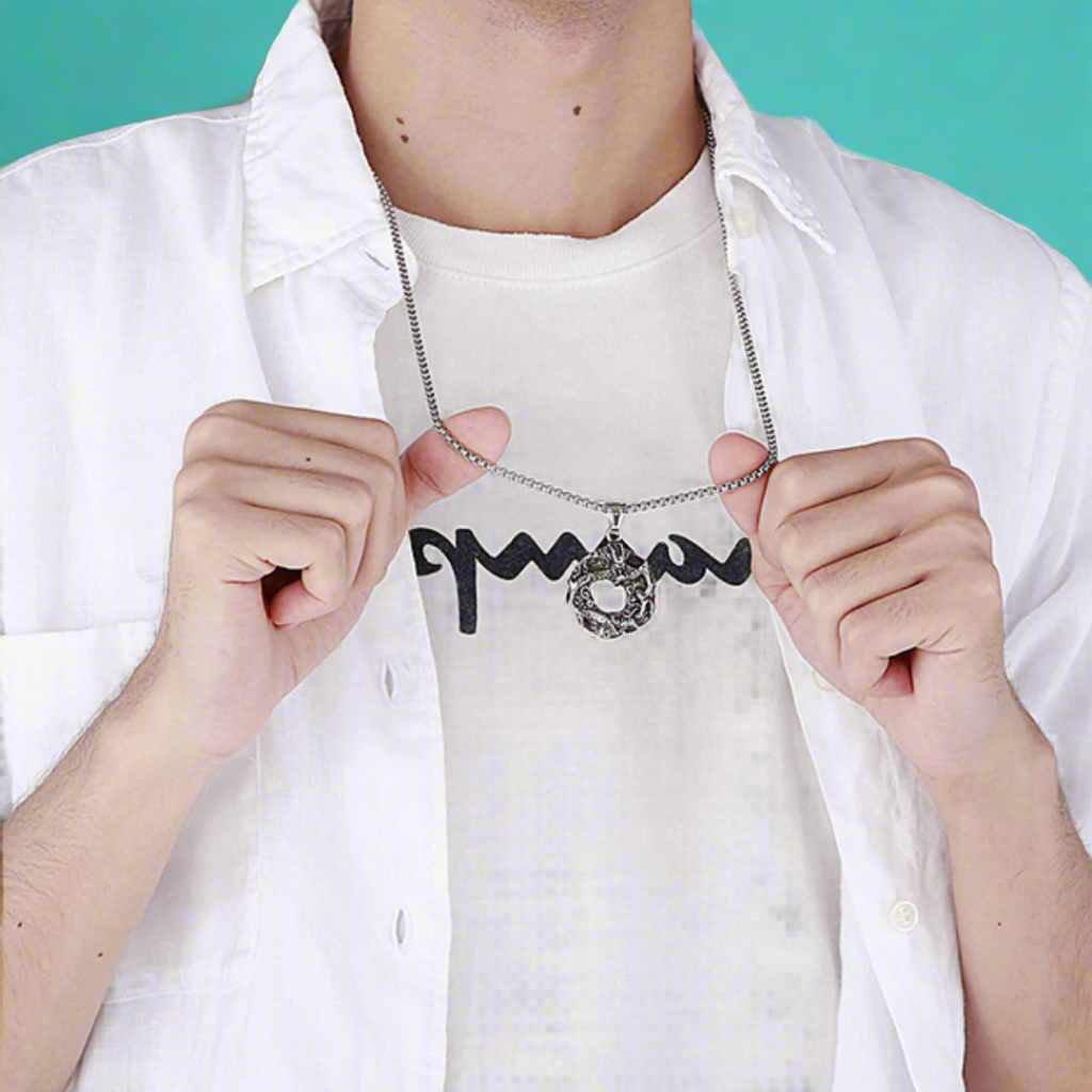 Gothic Heart Shaped Wings Necklace-Evani Naomi Jewelry