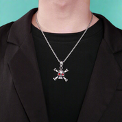 Gothic Skull Diamond Men's Punk Necklace-Evani Naomi Jewelry