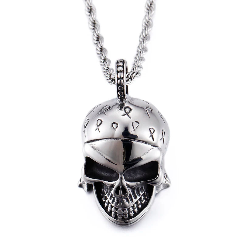 Punk Skull Viking Men's Necklace Series-Evani Naomi Jewelry