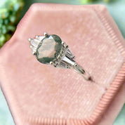 Forever in the Valley- Natural Moss Agate Gemstones Ring - Evani Naomi Jewelry