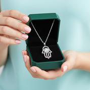 Hamsa Hand Of Fatima 1.0 ct Diamond Option Necklace