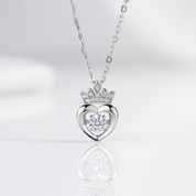 Heart Crown 0.4 ct Twinkle Diamond Option Necklace