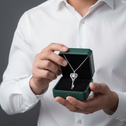 Heart Key 1.0 ct Diamond Option Necklace