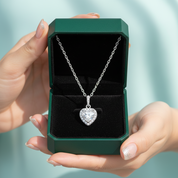 Heart Shaped 1.0 ct Diamond OptionHalo Jewelry Set