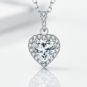 Heart Shaped 1.0 ct Diamond OptionHalo Jewelry Set